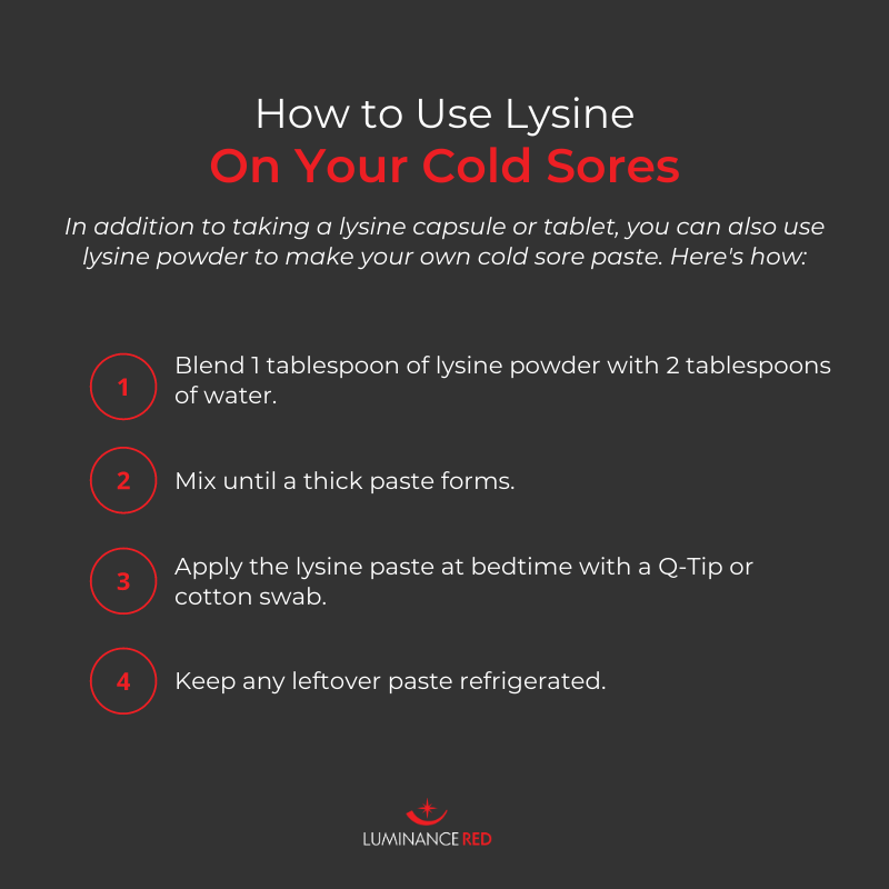 lysine cold sores